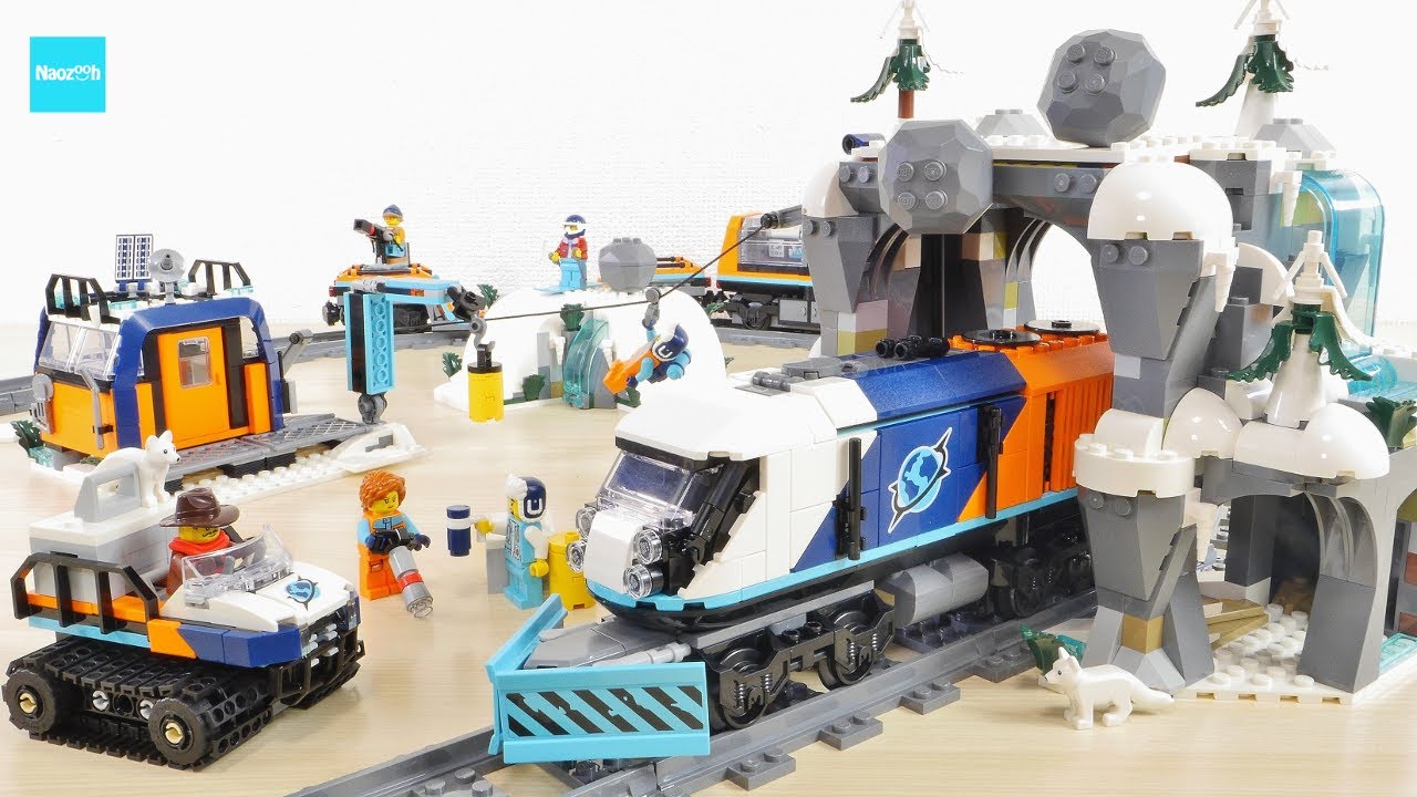 レゴ シティ 北極探検急行 60470 ／ LEGO City Explorers' Arctic Polar Express Train Speed build & Review
