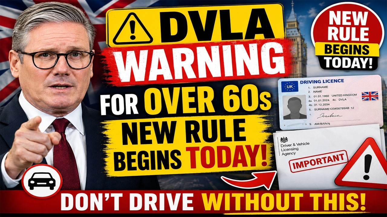 ⚠️ DVLA Warning for Over 60s New Rule Begins TODAY Don&rsquo;t Drive Without This! 🚗