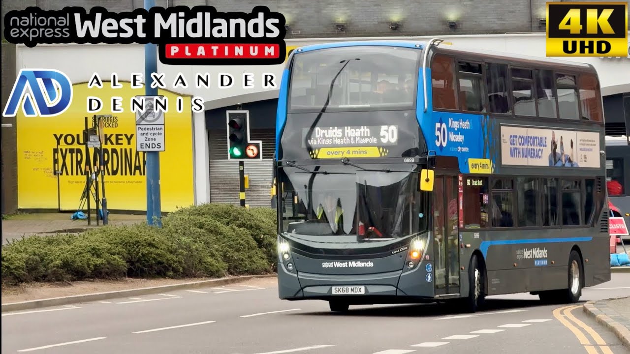 [National Express West Midlands: Platinum 50 Birmingham to Maypole & Druids Heath] ADL Enviro400MMC