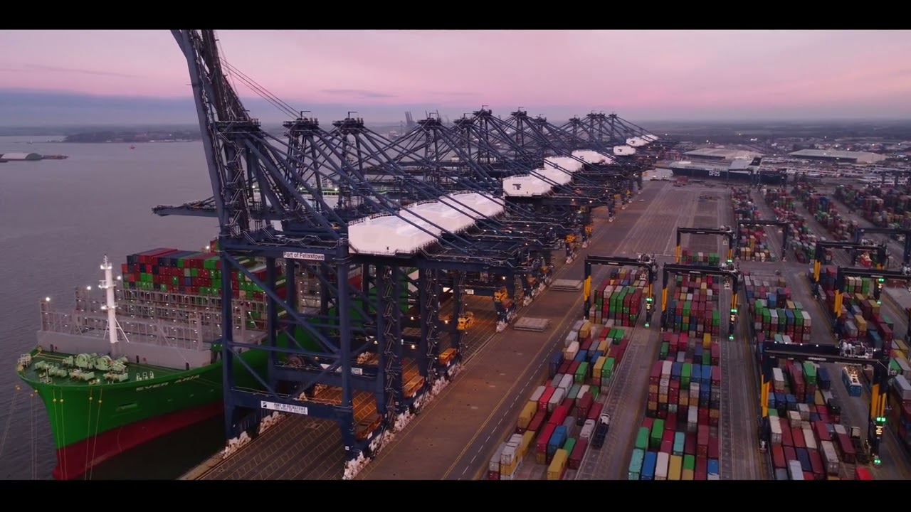 Felixstowe docks 4k DJI Mini 2