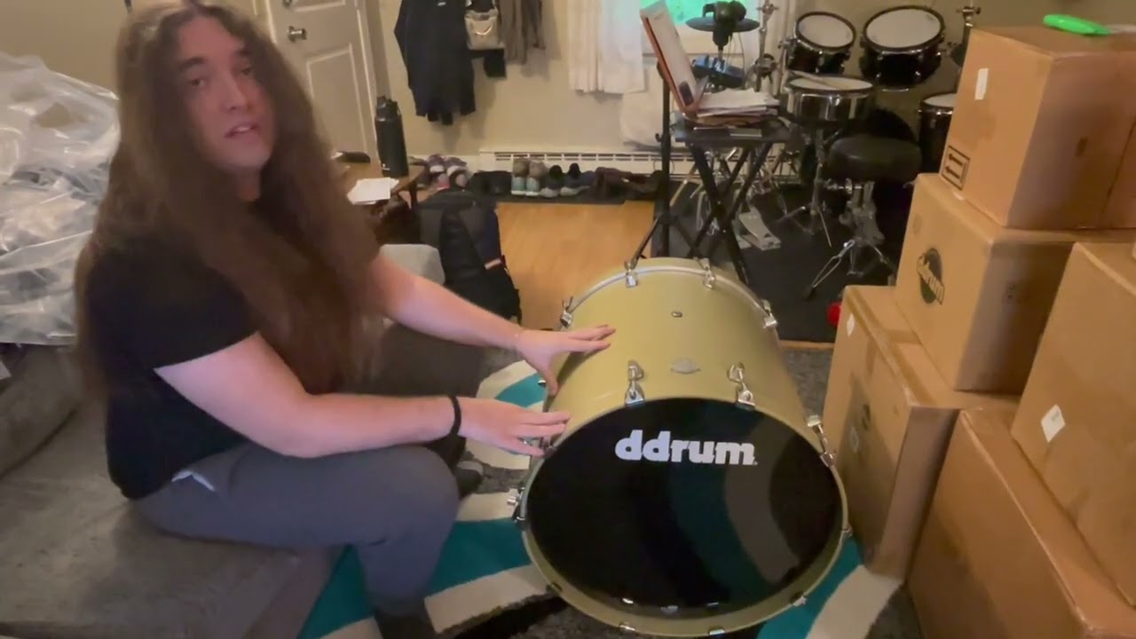 Chris Dovas (Testament) Unboxing My New ddrum kit!