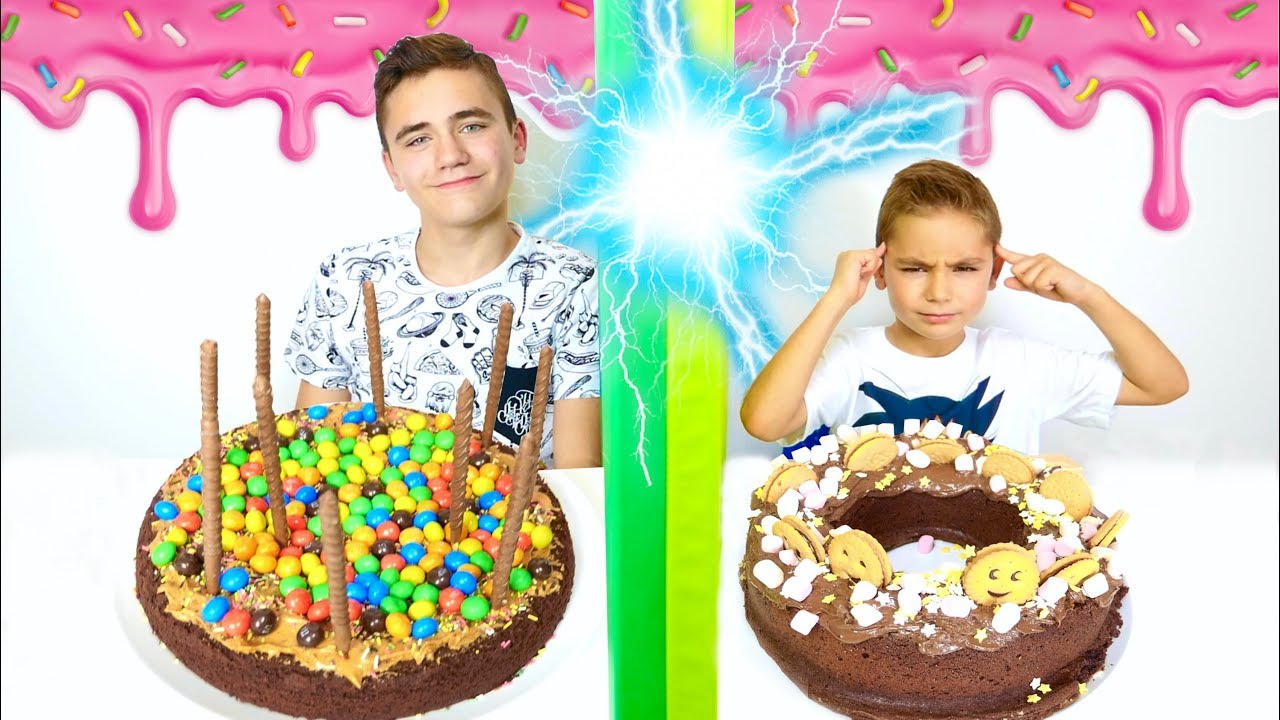 Twin Telepathy Cake Challenge !!! - Swan VS Néo