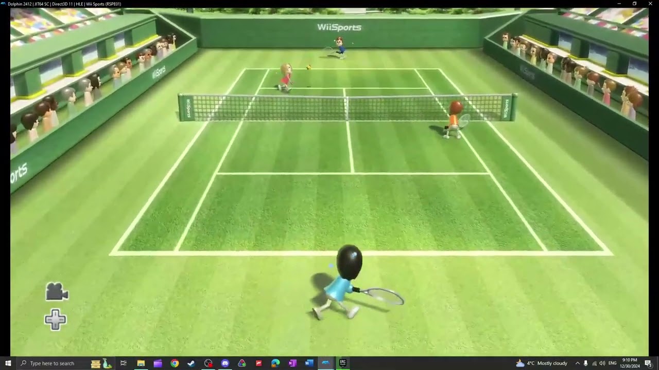 ambient wii sports tennis demo for studying