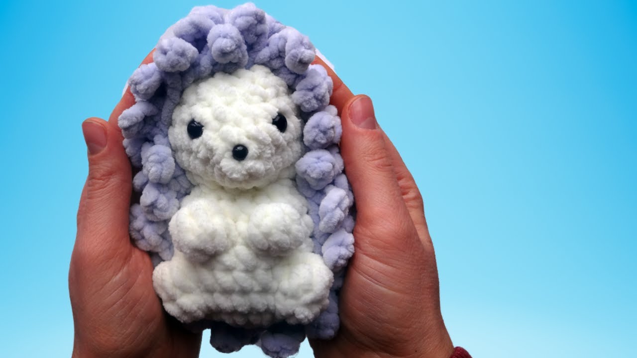How to crochet Hedgehog tutorial, No Sew Amigurumi Plush Easy Beginner Friendly Tutorial of Ziggy