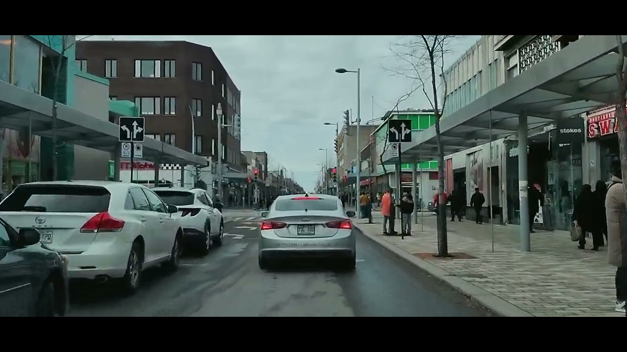Driving on Saint Hubert Street (Sunday, 03 March 2024)