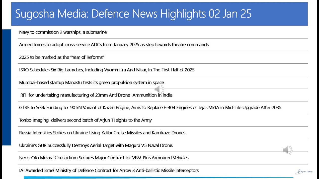 Sugosha Defence News: 2025 to be marked as the &ldquo;Year of Reforms&rdquo;