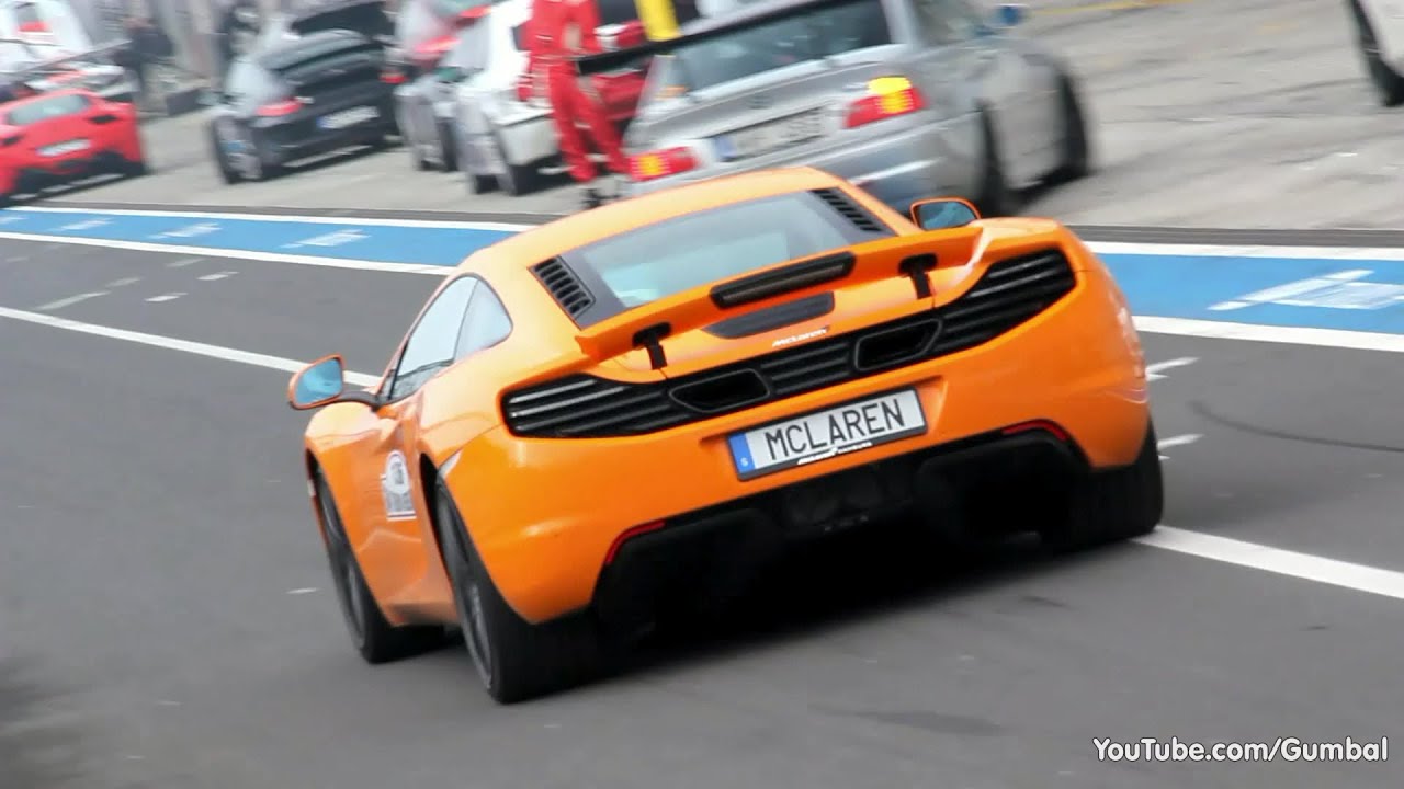 McLaren MP4-12C - FLY BY's on the GP Strecke - Nurburgring!