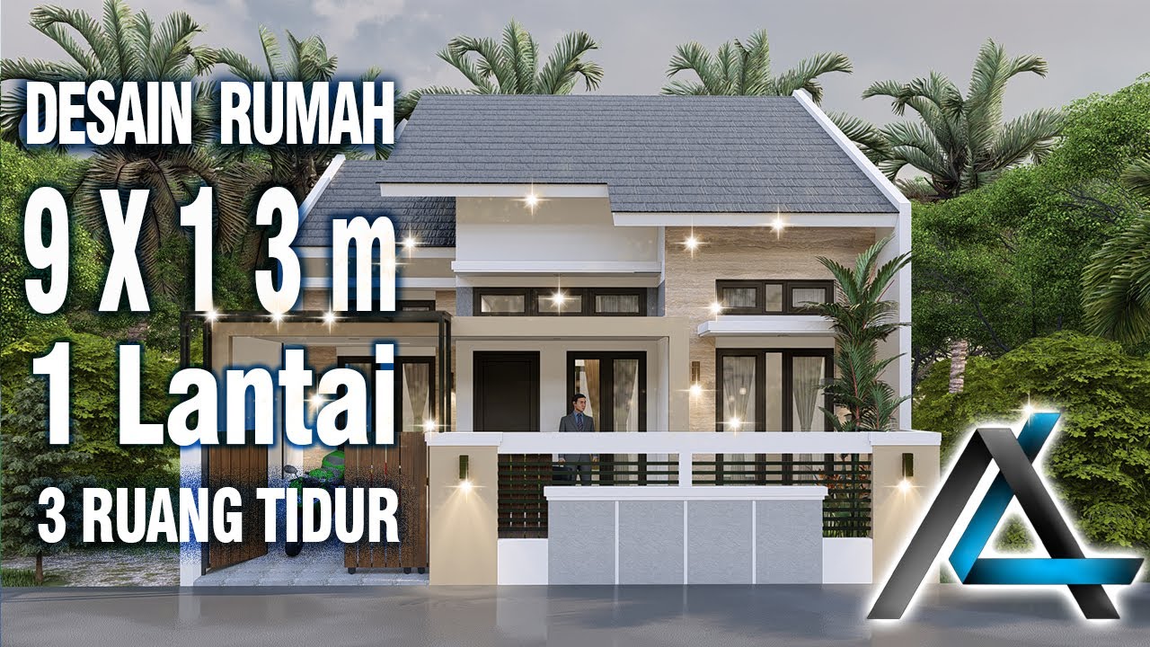 DESAIN RUMAH 9X13 meter I Wonosobo  &ndash; DESAIN RUMAH MINIMALIS