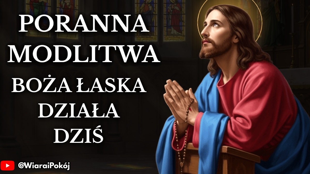 ♦️MODLITWA PORANNA — NIECH BOŻA ŁASKA SPOCZNIE NA TWOIM ŻYCIU