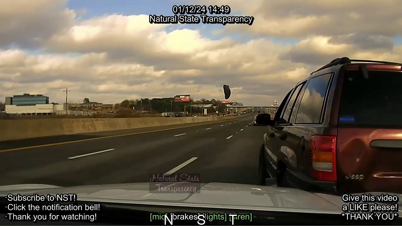 Pursuit/Battery LEO I-30 Benton Saline County Arkansas State Police Troop A, Traffic Series Ep.728