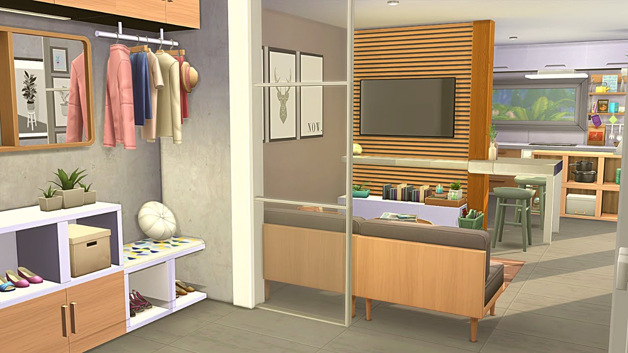 MODERN LIVING APARTMENT (1313 21 Chic Street) + Story 🌆 Sims 4 Speed Build Stop Motion (NO CC)