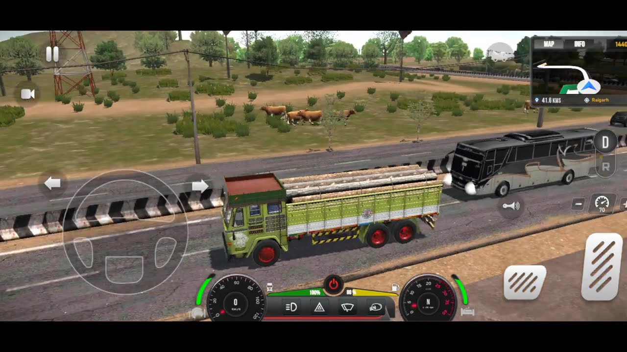 Indonesia truck driver | TATA truck driver Dhampar| Indian Truck Driving Game | Truck Master Gaming 