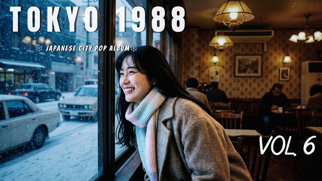 TOKYO 1988 First Snow Day ❄️ City Pop Classic | 窓辺で見る初雪・昭和の冬 (Vol.6)