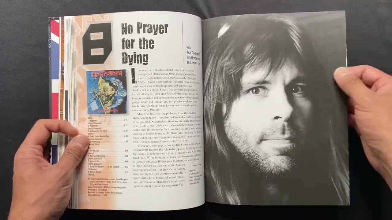 The IRON MAIDEN weekend 2024 Pt. 1: “Album By Album” book by Martin Popoff (just a few pages)