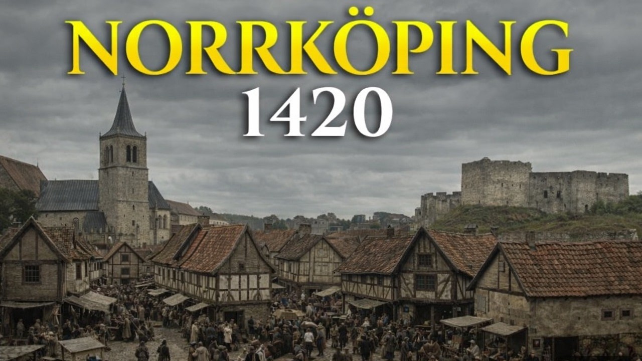 Hur Norrköping såg ut år 1420 (Rekonstruktion med AI)