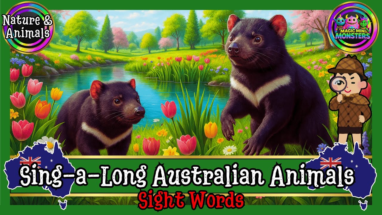 Sing-a-Long Australian Animals | 10 Fun Animals | Magic Mini Monsters #magicminimonsters