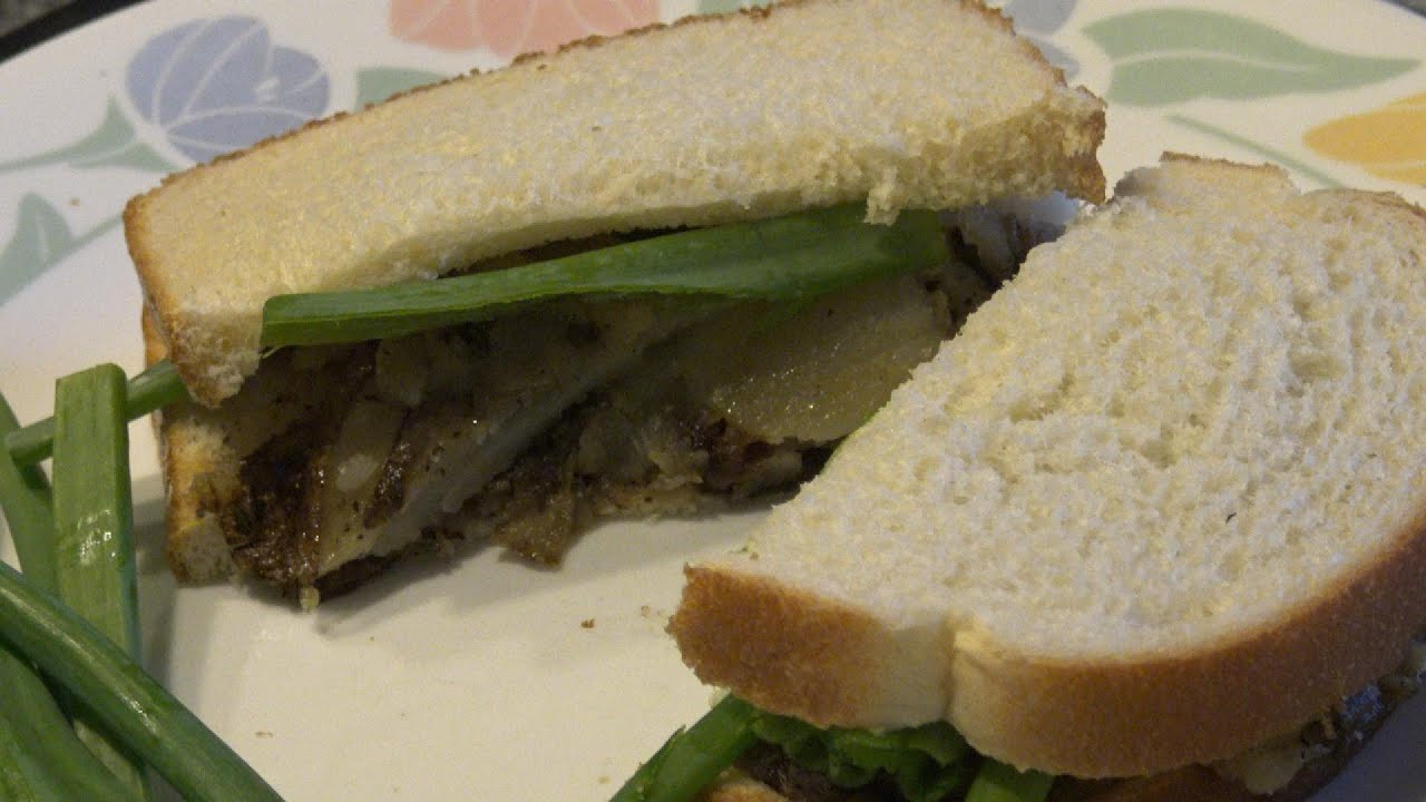Delicious! Making an Appalachian Fried Potato and Onion Sandwich