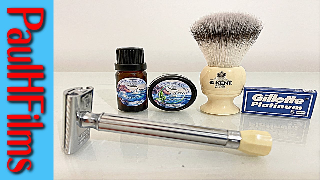 Merkur Progress | E&S Rasage Traditionnel Azur Shaving Soap (Vegan)