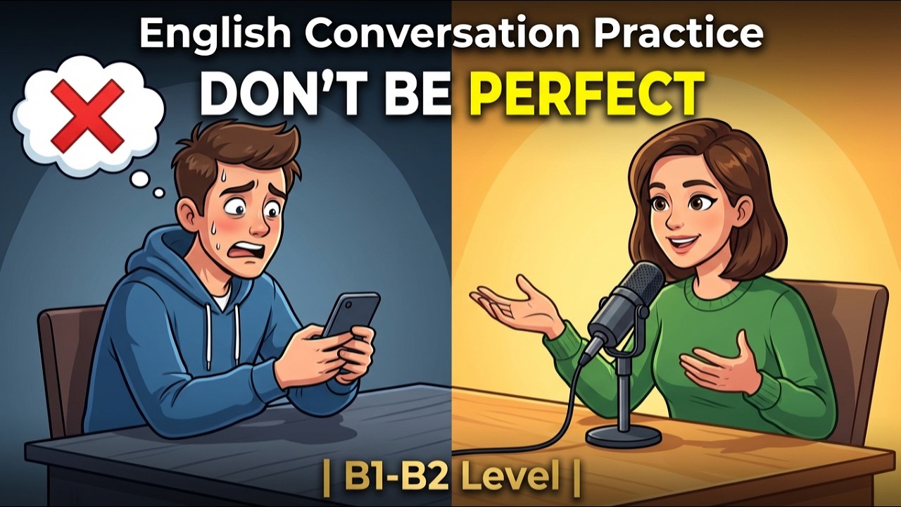 English Conversation Practice | Stop Being Afraid of Mistakes 🗣️ | B1-B2 Level | SciFluency Podcast