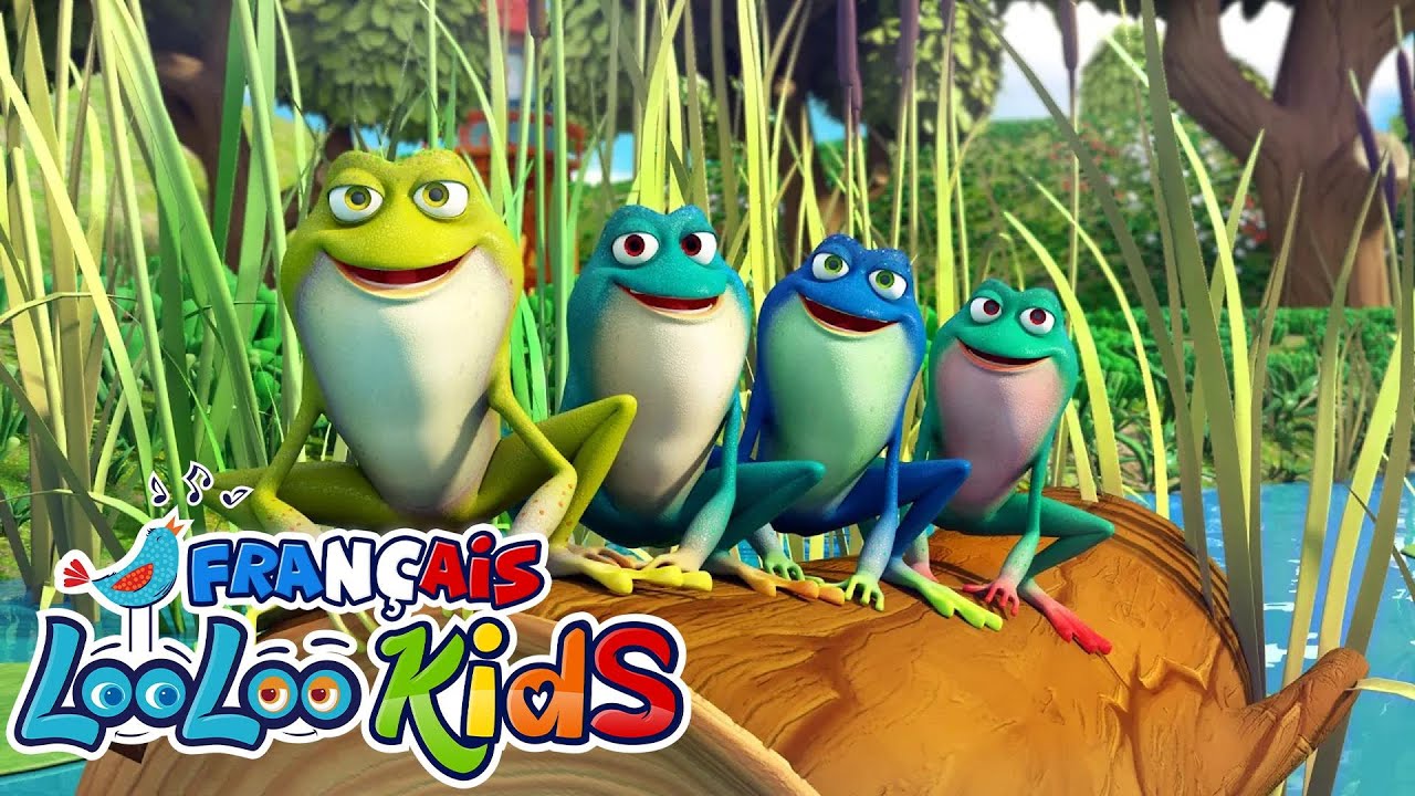 🐸Cinq Petites Grenouilles 🐸 +🎵Brioches de P&acirc;ques - Comptines B&eacute;b&eacute; - LooLoo Kids Fran&ccedil;ais
