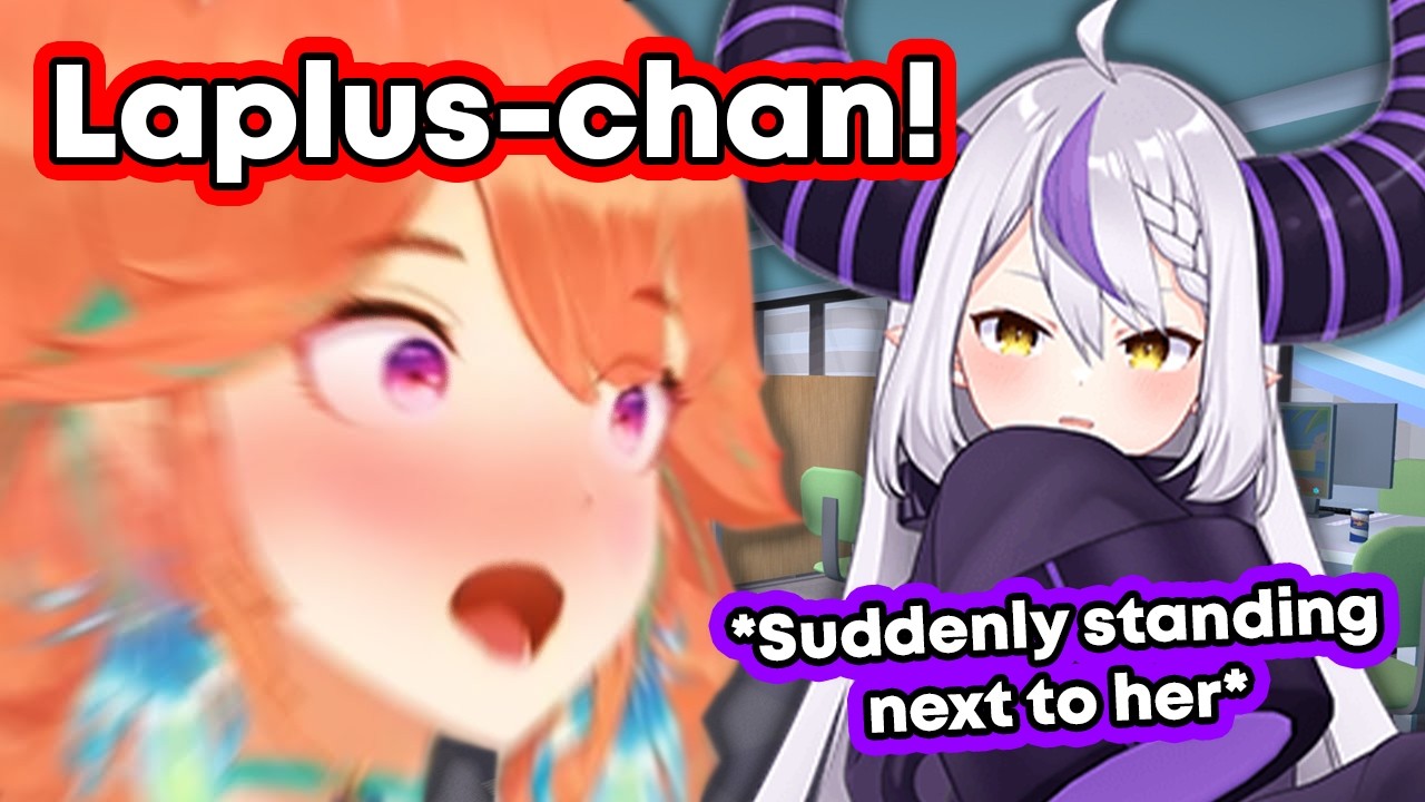 Kiara was surprised when Laplus suddenly appeared in her stream