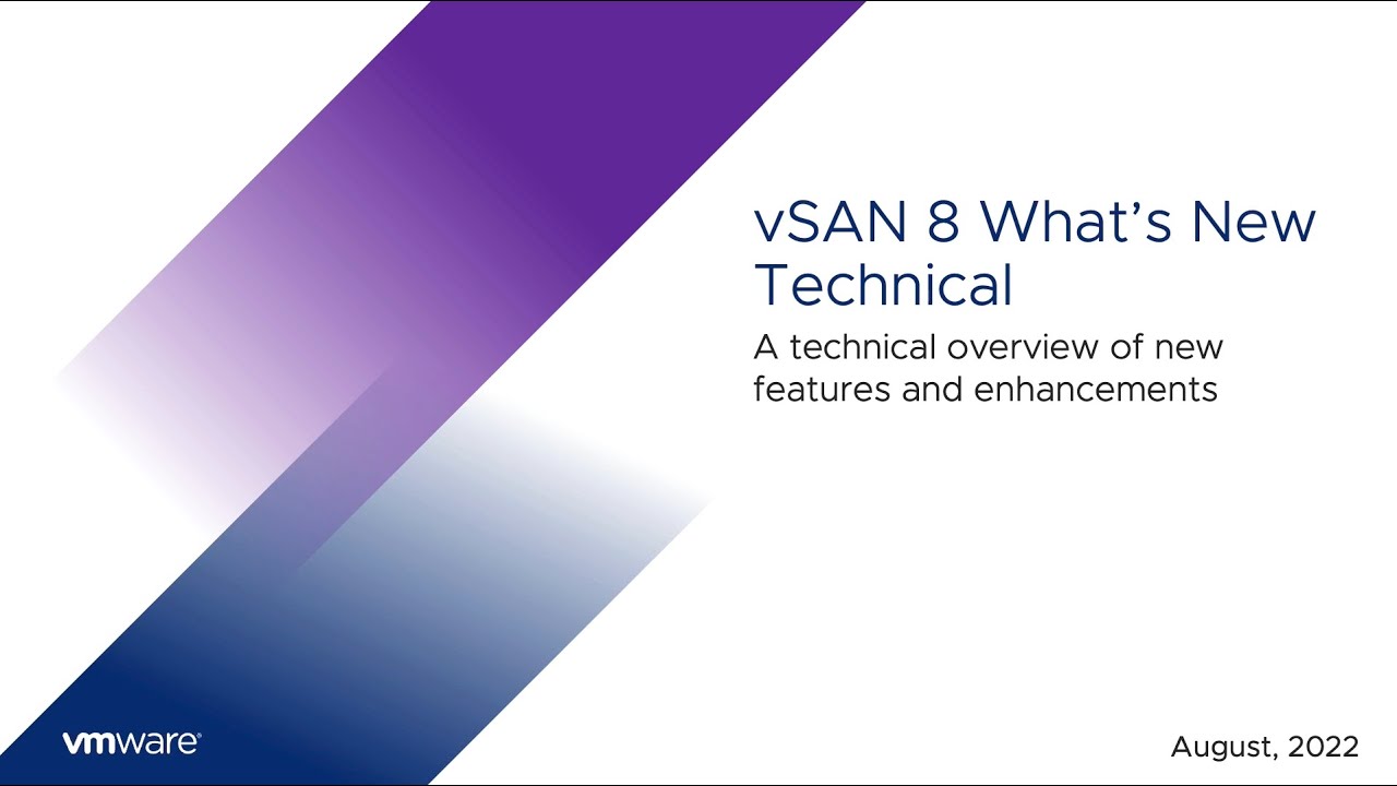 Что нового в VMware vSAN 8