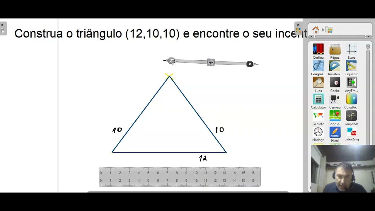 4.10 Pontos notáveis de um triângulo - Incentro 8°ano
