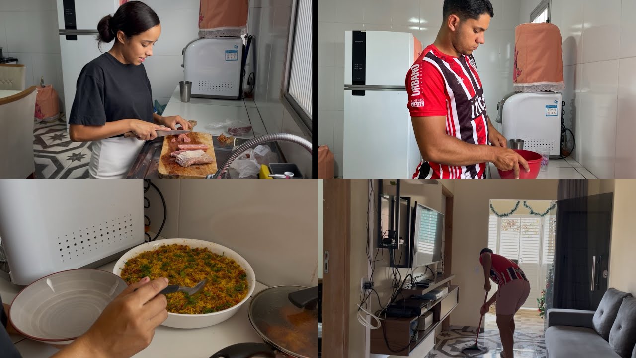VEJAM ESSA DELICIOSA RECEITA QUE FIZ JUNTO COM MINHA ESPOSA + AJUDEI ARRUMAR TODA A NOSSA CASA!