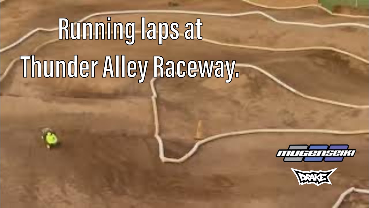 Running laps at Thunder Alley Raceway.