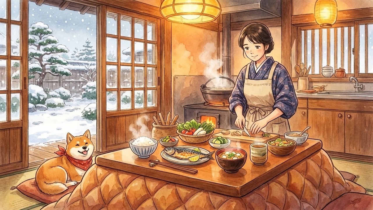 Cozy Traditional Cooking | Ghibli Style Slow Living | Ghibli Style Cooking