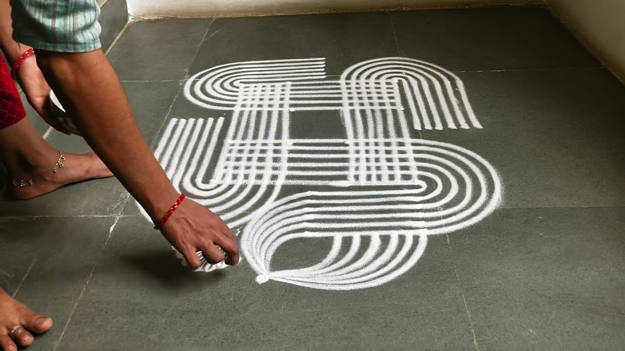 Easy padikolam designs| Simple muggulu designs| easy rangoli designs| Beginners kolam
