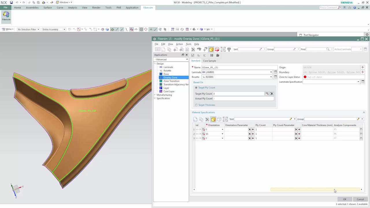 FiberSIM CAE Composite Workflow