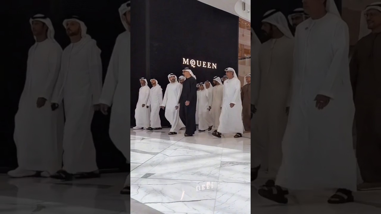 Sheikh Hamdan and Zayed Al Nahyan at Dubai mall #sheikhhamdan #crownprinceofdubai #fazza3 #hamdan
