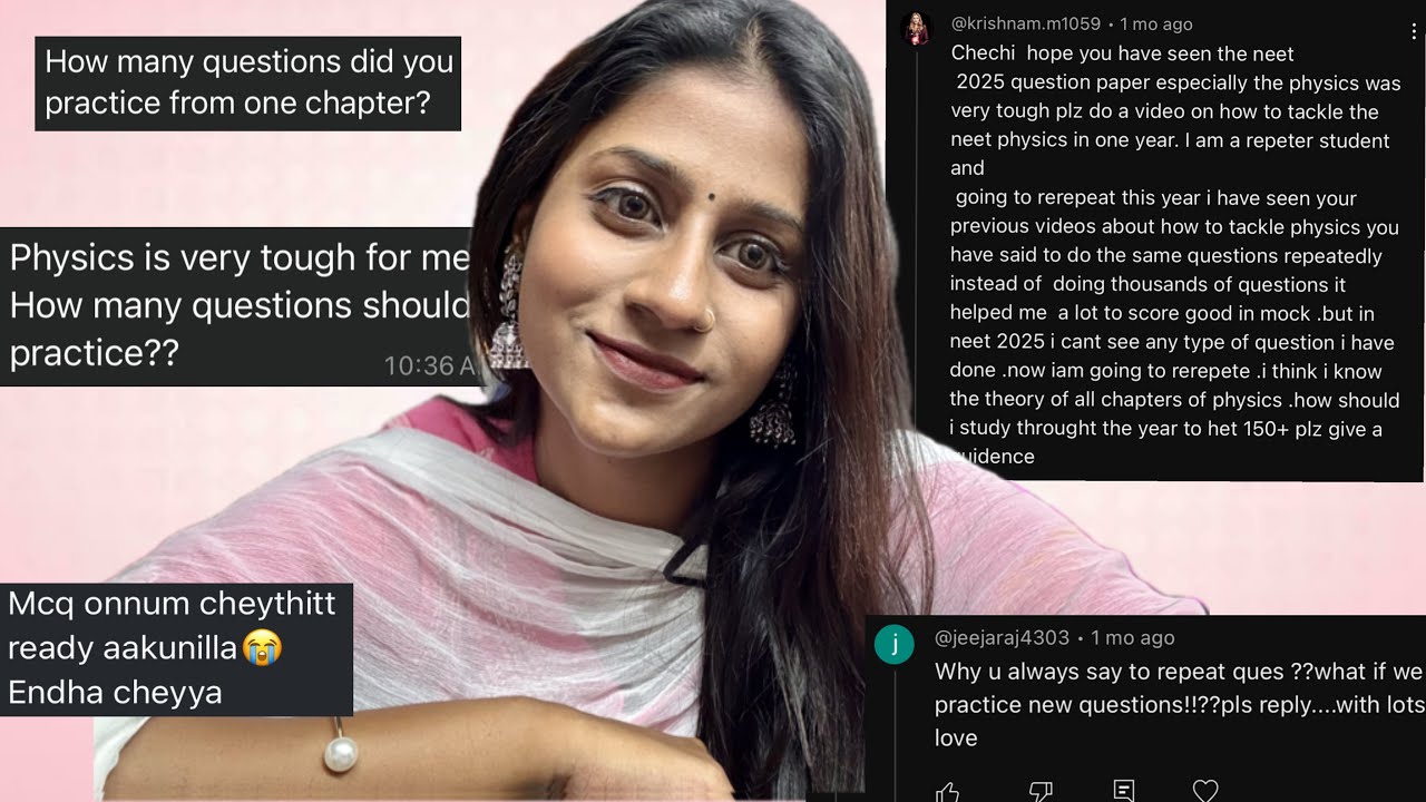 How i tackled MCQ in Physics & Chemistry⁉️| NEET | Radhika Deeju #mentorshiptips