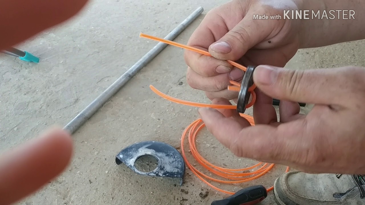 Триммер из угловой шлеф машинки ( болгарки)