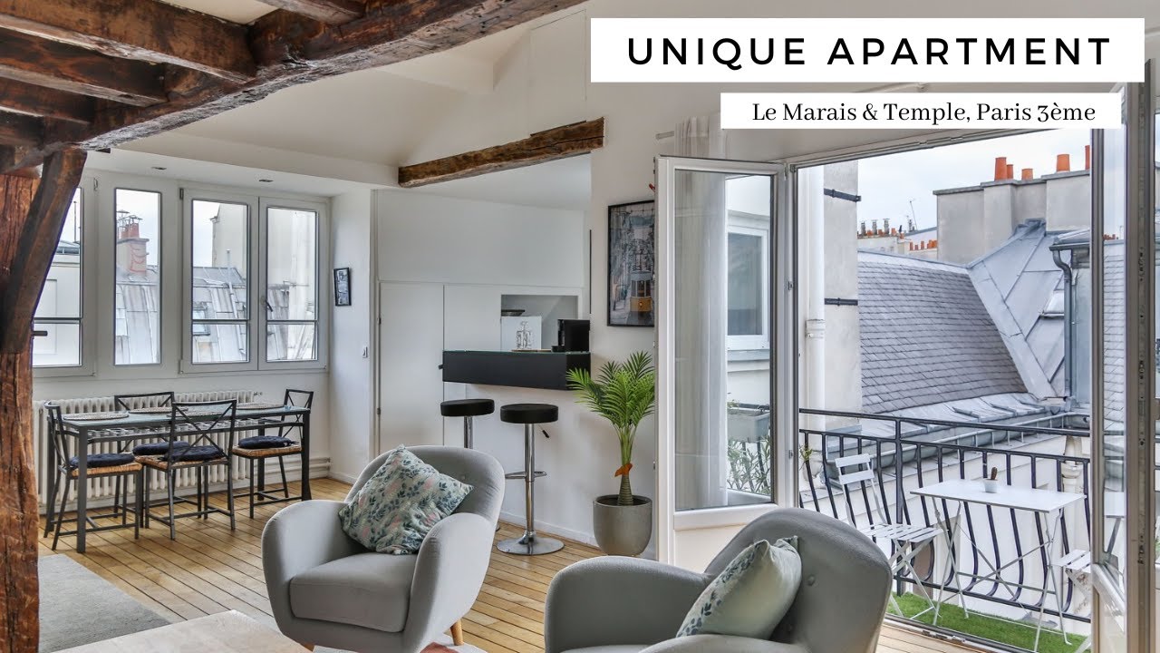 Paris Apartment For Rent With Terrace | Le Marais - Temple 3rd District | PARISRENTAL - REF. 61144