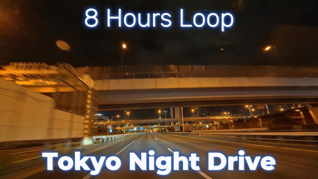 Tokyo Night Drive – Wangan Expressway 8 Hours Loop | ASMR Road Ambience | '25Nov2