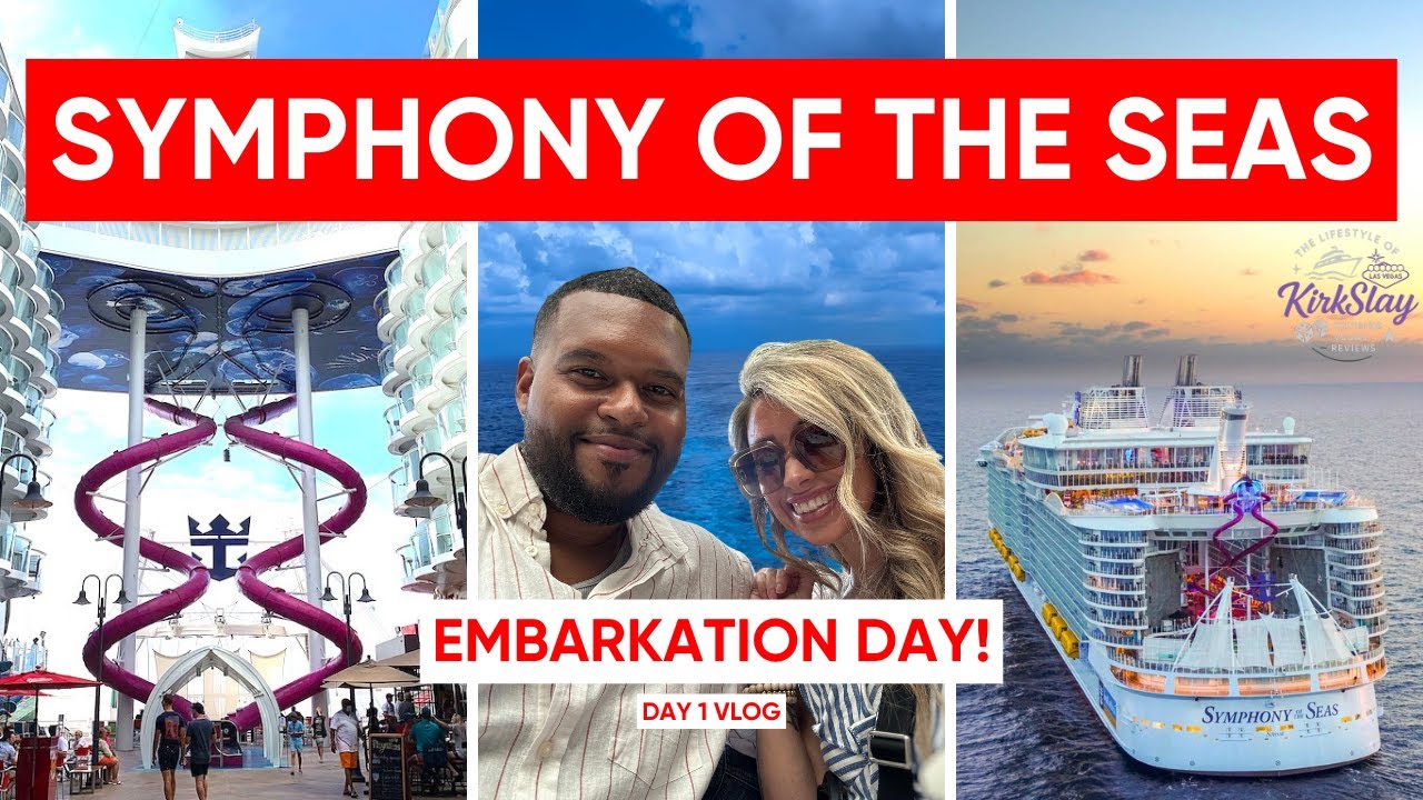 We Boarded Symphony of the Seas! | Embarkation Day Chaos | Cruise Vlog | Day 1