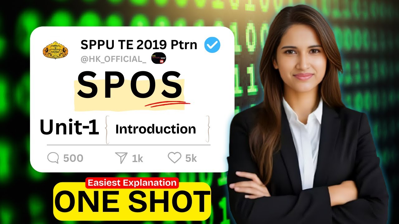 SPOS Unit 1 Complete ONE SHOT 🔥| SPPU TE Comp | Easiest Explanation