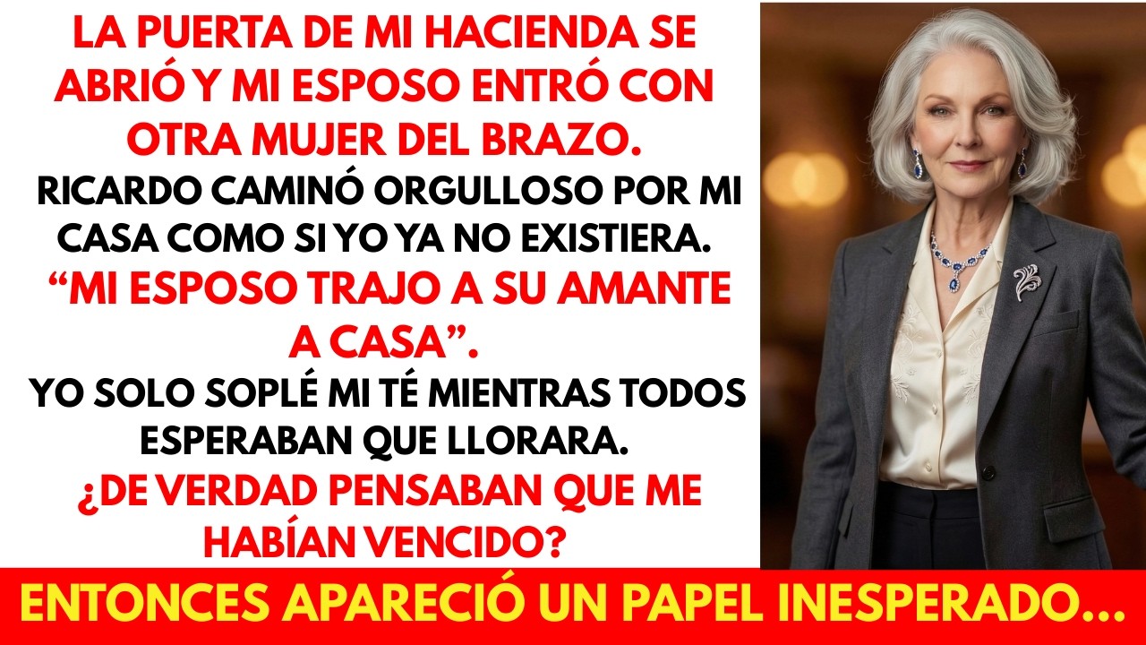 Mi esposo llevó a su amante a mi casa… y un papel lo destruyó.