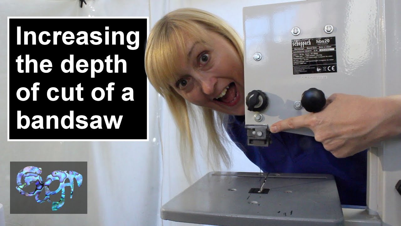Increasing the depth of cut of a hobby bandsaw