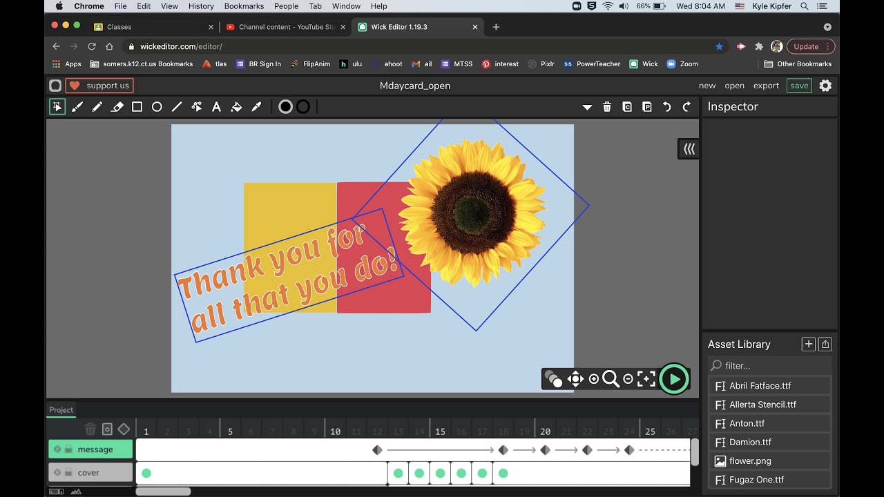 Animate a Pop Up Card with Wick Editor
