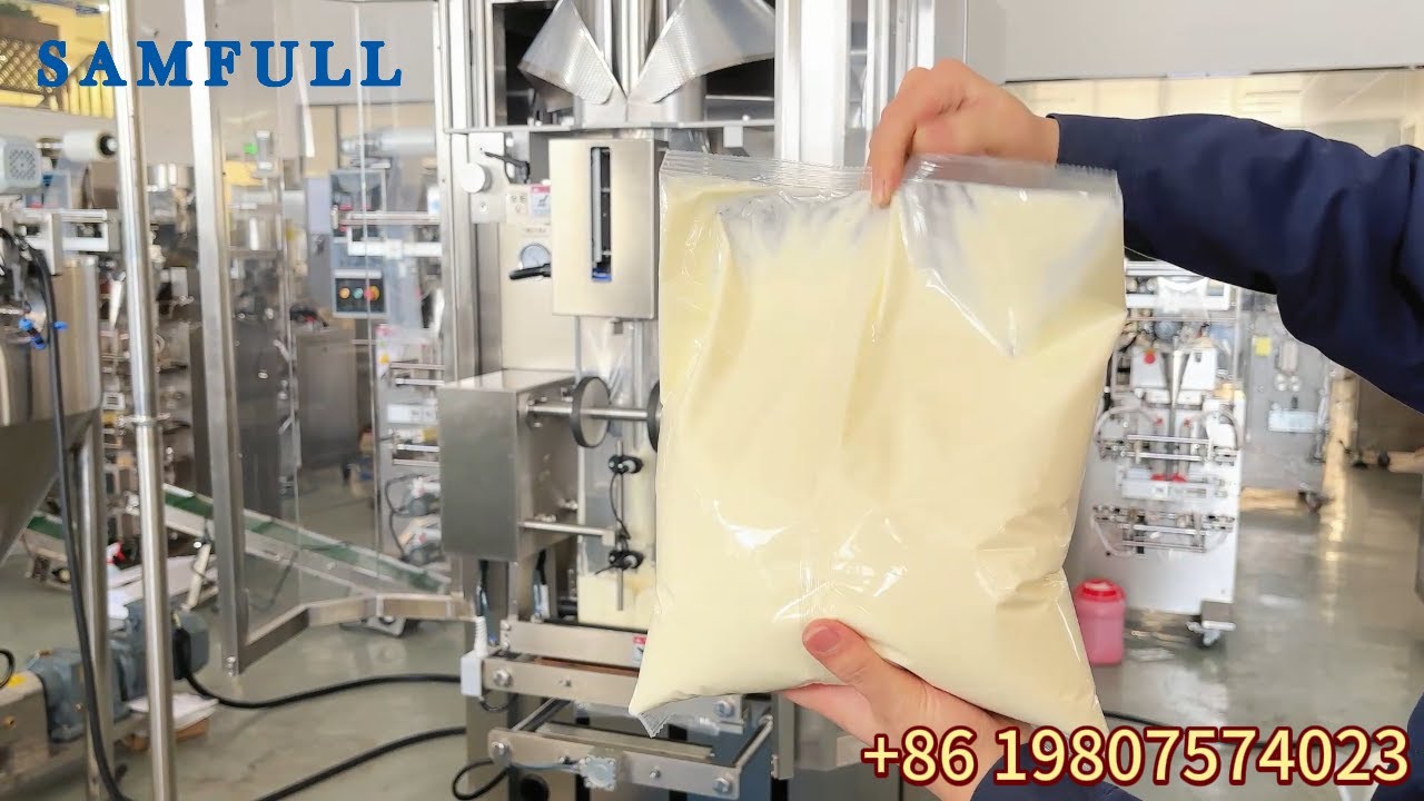 Samfull 1kg 2kg mayonnaise paste pouch vffs vertical packaging machine