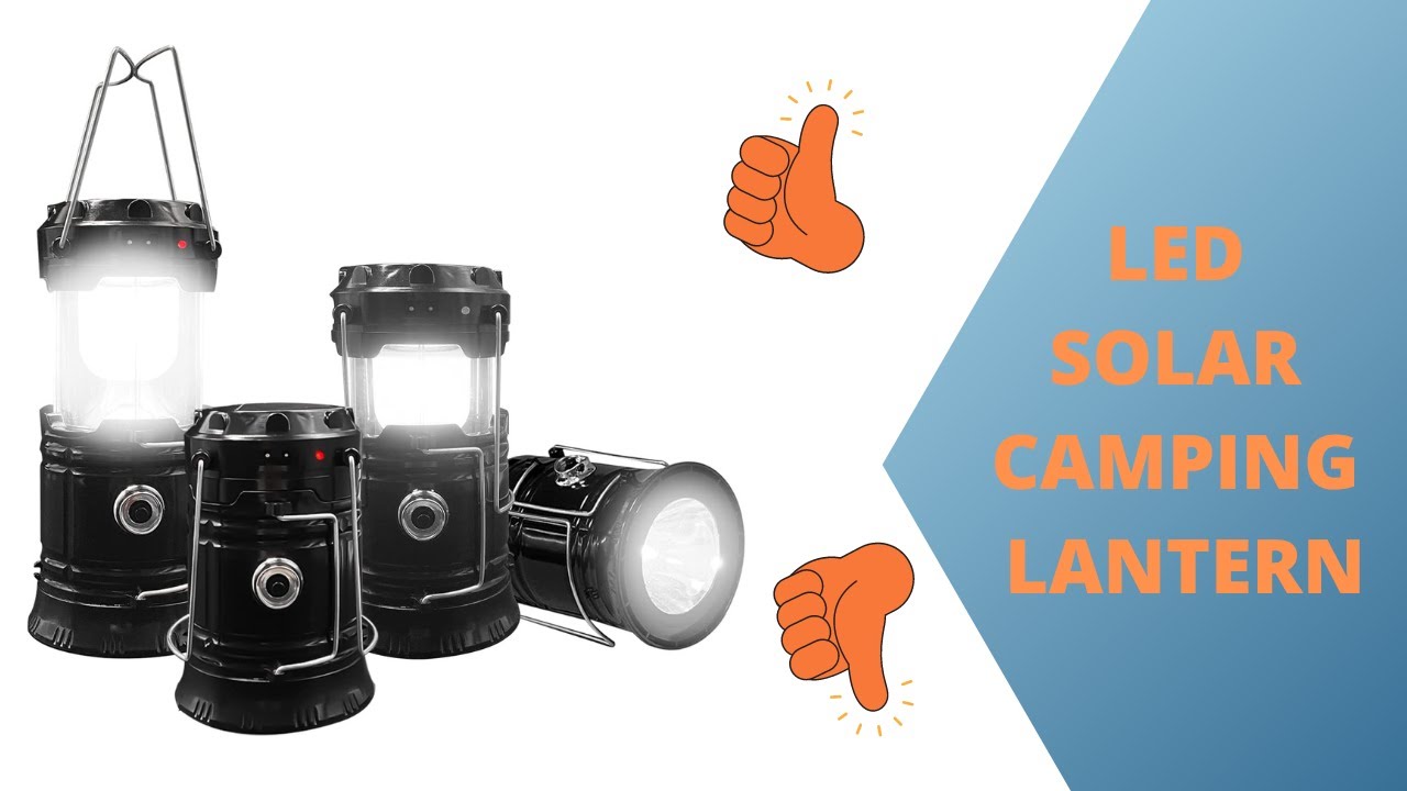 DIBMS Solar Rechargeable Camping/Emergency LED Lantern