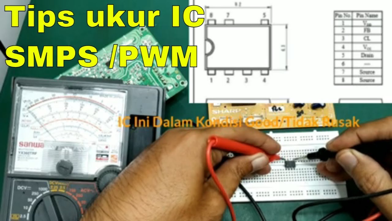 Cara Ukur IC Strw power supply smps,Kulkas Mati Total