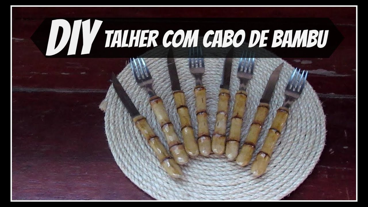 DIY | TALHER DE BAMBU |  LETICIA ARTES