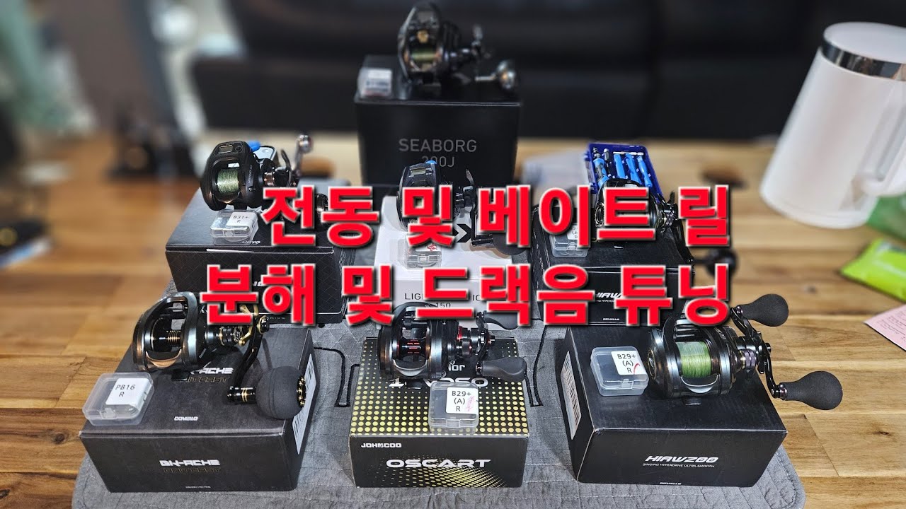 다이와 22 시보그 200J 및 도요 우라노 DLC.다이와 라이트 게임IC. 알리 가성비 6종 베이트 릴