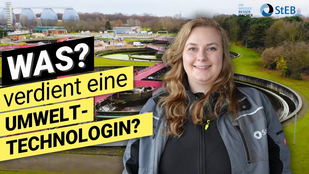 Ausbildung zur Umwelttechnologin für Abwasserbewirtschaftung, StEB Köln - arbeiten auf dem Klärwerk