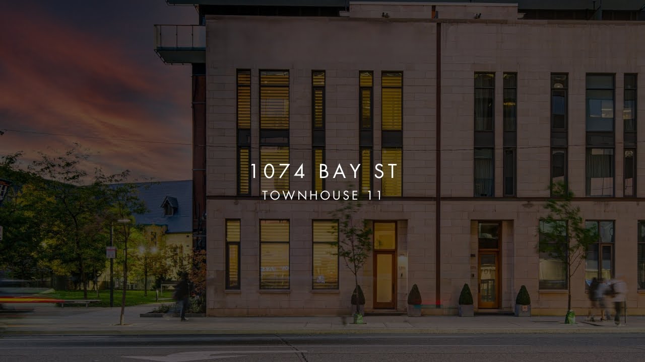 Rare Yorkville Condo Townhouse | 1074 Bay St | Elevator & 3-car Private Garage!