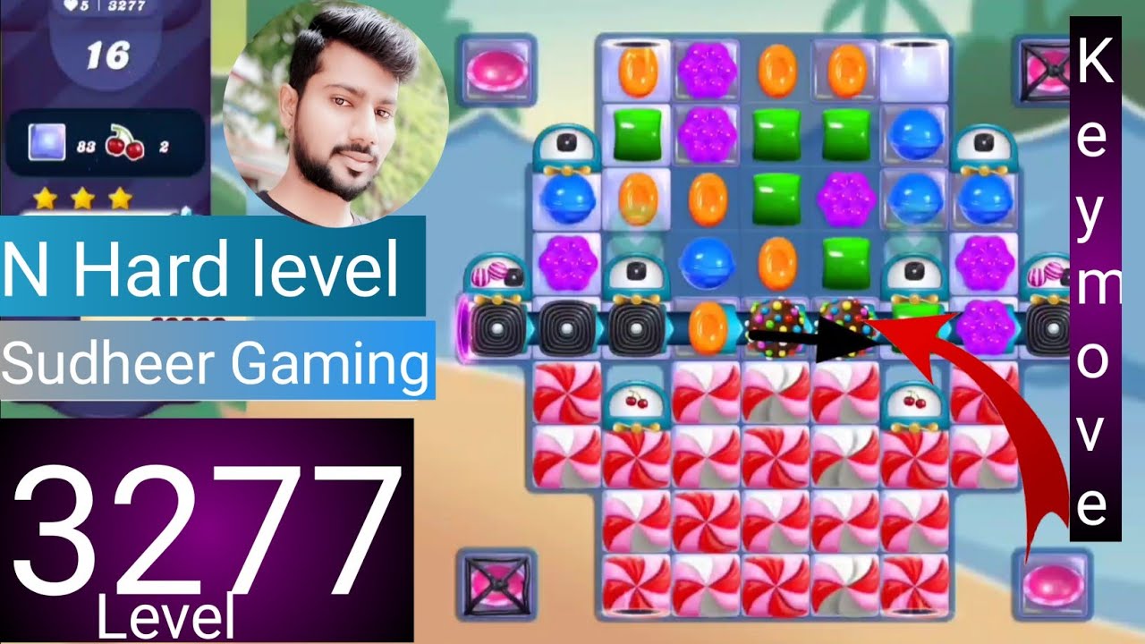 Candy crush saga level 3277 । No boosters । N Hard level । Candy crush 3277 help । Sudheer Gaming